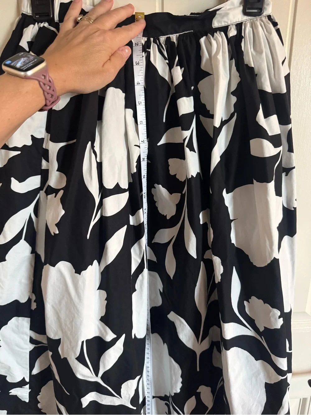 Kate Spade Black and white cropped skirt set
